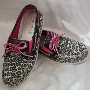 Animal print Sperry top-siders